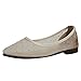 Produktbild ZEELIY Damen Fache Schuhe Sommer LHWY Frauen Atmungsaktiv Low Heels Basic Outdoorschuhe Hollow Business Casual Schuhe(38,Gold)