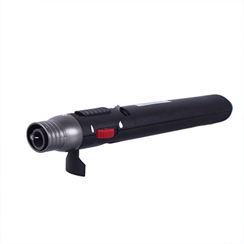 A-szcxtop Feuerzeug Jet Flame, mit Butangas, nachfüllbar, auch als Taschenlampe, zum Schweißen / Löten nutzbar