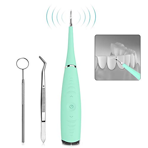 Preisvergleich Produktbild Zahnreinigung, Aibeau Zahnsteinentferner Zahnreiniger Zahnbelagentferner-Werkzeug Zahnreinigungsgerät für Zahnstein, Rauchfleck, Tartar, USB-Aufladung wasserdicht - 5 einstellbare Modi
