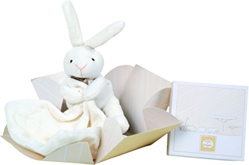 Doudou et Compagnie 10 cm Natural Rabbit and Towelling Doudou with Gift Box