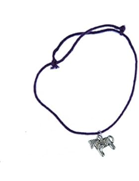 Pferd Armband Anhänger Miniblings Glücksarmband verstellbar Dala Pferd silber