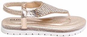 GIRLS LADIES WOMENS COMFORTABLE PREMIUM DIAMANTE FASHION FLAT SANDALS