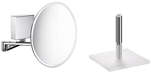 Preisvergleich Produktbild SAM LED-Akku Kosmetikspiegel-Set miro chrom 5503745010