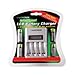 Price comparison product image Lloytron Ultra Fast Intelligent LCD Battery Charger + 4x AA2500 Batteries B1604