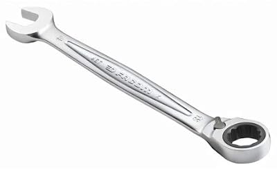 Facom 467BF.10 Clé Mixte à Cliquet articulées métrique, Argent, 10 mm