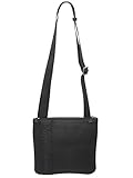 100% Poliéster Emporio Armani Debossed Logo Hombre Cross Body Bag Negro