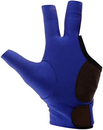 perfk Snooker Billiard Cue Glove Pool Stick Left Hand Open 3-Fingers Glove Accessory Fitness Accessories