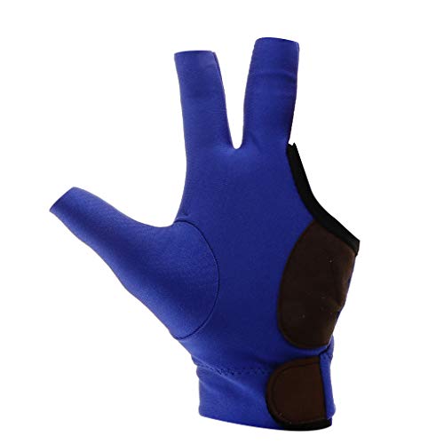 perfk Snooker Billiard Cue Glove Pool Stick Left Hand Open 3-Fingers Glove Accessory Fitness Accessories