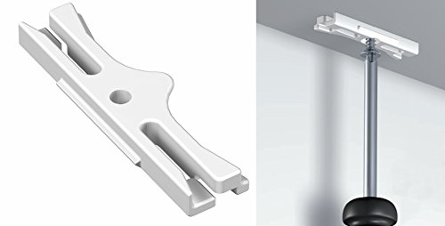 GARDUNA 120cm Schleuderschiene Gardinenschiene Vorhangschiene, Aluminium, silber, hochwertig eloxiert, 1-läufig - 3