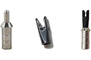 ZSHJGJR 50pcs Archery Arrow Pin Nocks Plastic Nock Aluminum Pins Shaft for ID 4.2mm 6.0mm 6.2mm Arrow Shaft