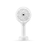 Ventilador con batería recargable, utilice un cable USB para cargar directamente o alimentado por batería, alimentado por la batería recargable de iones de litio 2000mAh 18650 incorporada (NO incluida), también se puede cargar con un cable USB (incluido), la batería es extraíble, fácil de reemplazar, el USB se puede conectar a la computadora o al banco de energía.