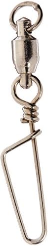 Rigs Best Size 3 Fishing Ball Bearing Swivel with Secure Coastlock Snap, 10 Pack, Strongest available for Big Game Fish, Salt Water Fishing, Lead Free, New Stainless Steel Design, Smooth Finish, No Line Tangle for Trolling