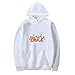 Produktbild Notdark Pärchen Hoodie Fashion Pullover für Halloween Kapuzenpullover für Paare Paar Valentinstag Partner Geschenke Partnerlook Liebespaar(S,Weiß)