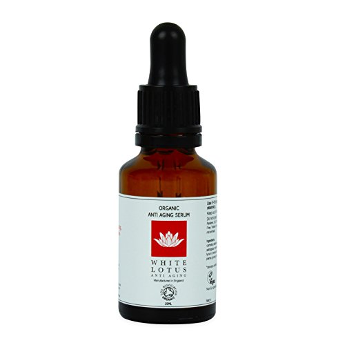 White Lotus ORGANISCHES ANTI-AGING SERUM 25 ml | Nicht fettig reich an Antioxidantien + Vitamin C | Von Verjüngungs-Experten speziell für den Einsatz mit Derma-Roller konzipiert - 2