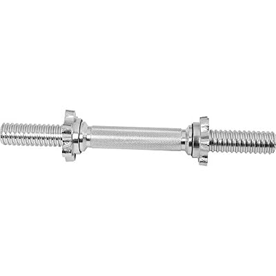 GORIE|#Gorilla Sports Gorilla Sports Haltère courte 35 cm x 30 mm Chromé dans Norme fermetures avec étoile – noir/argent 0 chrom