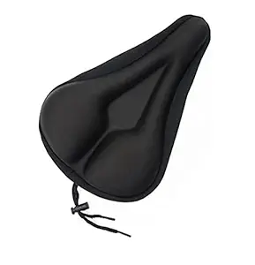 Gurbik Bicycle Silicone Saddle Seat & Cycling Cushion Cover (Black)