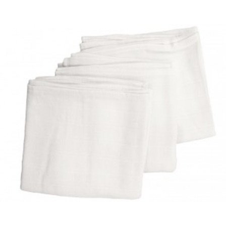 Popolini Mullwindeln 70x70 3 Stück weiß