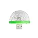 Produktbild DEBEME 1 x Cool Mini Auto USB Atmosphäre Licht DJ RGB Bunte Musik Sound Lampe für USB-C Handy Musik Steuerung Magic Ball