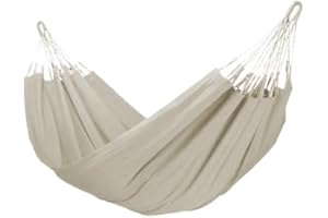 MILANI HOME MilaniHome.it - Amaca di Cotone Naturale di Design per Esterno Giardino cm 200 x 100di coloreBeige