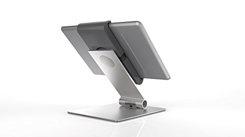 Durable 893023 Tablet Tischhalterung für alle Tablets 7-13″, 360° drehbar mit Diebstahlsicherung, silber - 2