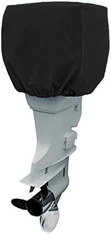Outboard Motor Cover - Waterproof Boat Motor Cover (Black, For 115-225 HP)