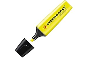 Highlighter - STABILO BOSS ORIGINAL - Pack of 3 - Yellow