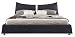 Produktbild IQ Bed Modell New York Polsterbett, anthrazit, 200 x 160, Kopfteil 91 cm hoch