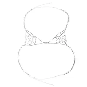 ELECTROPRIME Lady Girl Body Chain Jewelry Bikini Bra Top Harness Underwear Body Jewelry