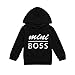 Produktbild SuperSU Kleinkind Kind Baby Jungen mit Kapuze Sweatshirts Säuglingsbrief Blusen Kapuzenpullis Oberteile Säugling Buchstaben Bluse Hoodies Tops Kapuzenjacke Bequem Langarmshirt