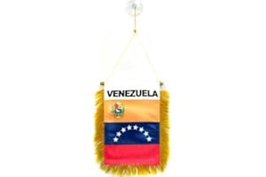 AZ FLAG Fanion Vénézuela 15x10cm - Mini Drapeau vénézuelien 10 x 15 cm spécial Voiture - Bannière