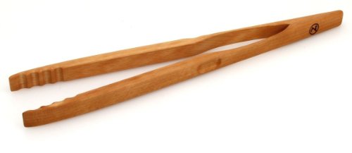 Grillzange Zetzsche 46 cm lang aus Buchen Holz, made in Germany - 2