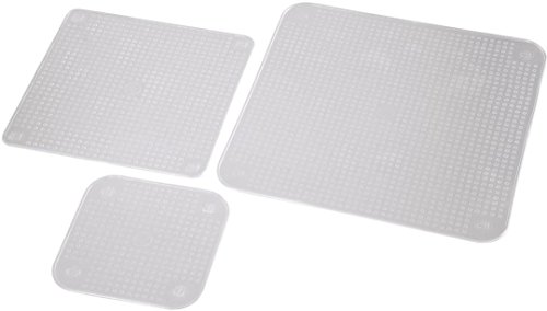 Xavax wiederverwendbare Silikon Frischhaltefolie (extrem dehnbare Silikondeckel, drei verschiedenen Größen für Schüssel, Töpfe oder Gläser, wasser- und luftdicht, 3er-Set) transparent - 2