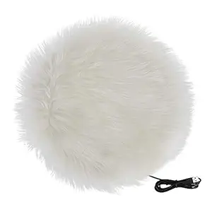 Pet Electric Blanket, Electric Blanket Heating Mat Cat and Dog Warming Bed Mat USB Charging Warming Pet Pad Cat Heating Plush Mat for Small Dogs Cats(Imitation Mink [White])