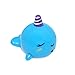 Produktbild Maxtapos Lovely Cartoon Narwhal Pendant Keychain with LED Sound Key Ring Holder Bag Decor Included Button Cells Gift Blau