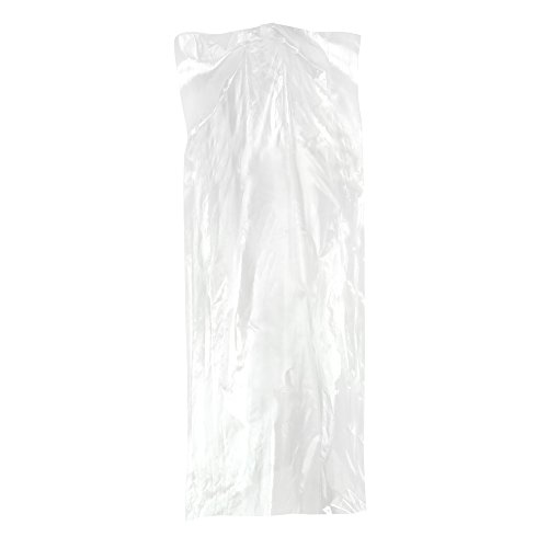 20 transparente Kleiderschutzhüllen aus Kunststoff – 183cm lang – Hangerworld - 2