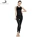 Produktbild FairytaleMM Black,PIERYOGA J71207C + J71880 Frauen Hohe Elastizität Yoga Sets Weste Hosen Anzüge (Farbe: Schwarz)