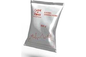 CAFFE' DI ROMA Caffe di Roma Caffè Ginseng Ginco gusto INTENSO Solubile in Polvere - Prodotto Solubile da Bar o Casa 100% Made in Italy - Busta da 500 grammi -