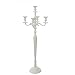 Produktbild Kerzenständer / Kerzenhalter 5-3-1 flammig und Zubehör in Silber oder weiss für Stab oder Stumpenkerzen Größen 30 -180cm von Dekowelten (120cm BIG weiß)