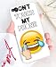 Produktbild Art Design Hülle für iPhone XR Don't Touch My Phone Emoji Smiley Fuck You Soft Silikon