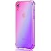 Price comparison product image BOFTALE iPhone XR Case, Clear iPhone XR Case Cute Gradient Slim Protective Cover Soft TPU Shockproof Anti-Scratch Phone Case for Girls Women Compatible iPhone XR (2018) 6.1-Inch (Pink Purple)