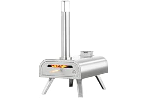 BIG HORN BIGHORN Large 16" Stainless Steel Pizza Oven - Outdoor Pizza Oven- 16" Portable Pizza Oven- Bake Pizza in 60-90Seconds