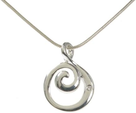 Silver Curly Wurly Pendant
