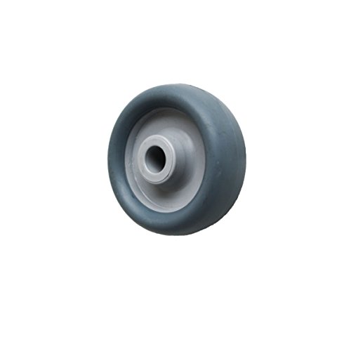 50 mm Apparaterolle Möbelrolle Transportrolle als Lenkrolle Totalstop Rückenlochbefestigung - 2