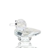 Regalo inusual para amigos. Desconocido H&D - Figura Decorativa de Pato de Cristal Transparente, Diseño de Estatua de Animales