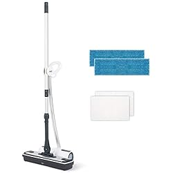 Polti Moppy Nettoyeur de Sols avec Vapeur, sans Fil, pour tous les Sols et les Surfaces Verticales Lavables, Blanc