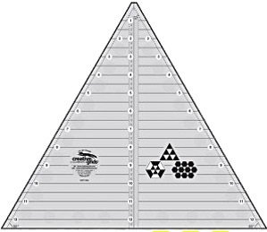 Non-Slip 60degree triangle 12 inch Patchwork/Quilt Creative Grid Ruler
