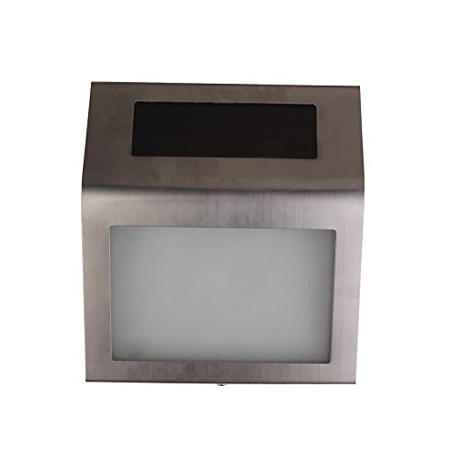 Rrimin Solar Powered Stainless Steel 2 LEDs Doorplate Lamp House Number Light RS.1430 (44.00% Off) - Amazon