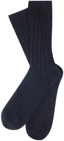 Men's Grey Cashmere Mix Socks Size Large (Large, Black)