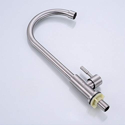 Preisvergleich Produktbild Faucet 304kitchen Edelstahlhahn, Kücheneinhebelhahn, Warm- und Kaltwasserhahn