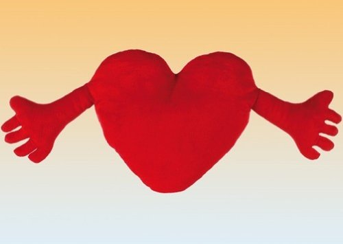 Plüschherz mit Armen